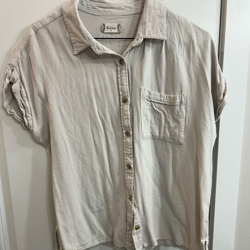 Womens Casual Beige Shirt